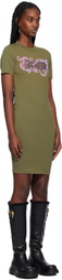 Versace Jeans Couture Khaki Vestiti Minidress