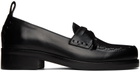 Stefan Cooke Black Leather Loafers
