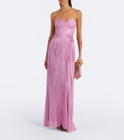 Maria Lucia Hohan Kamina metallic silk corset gown