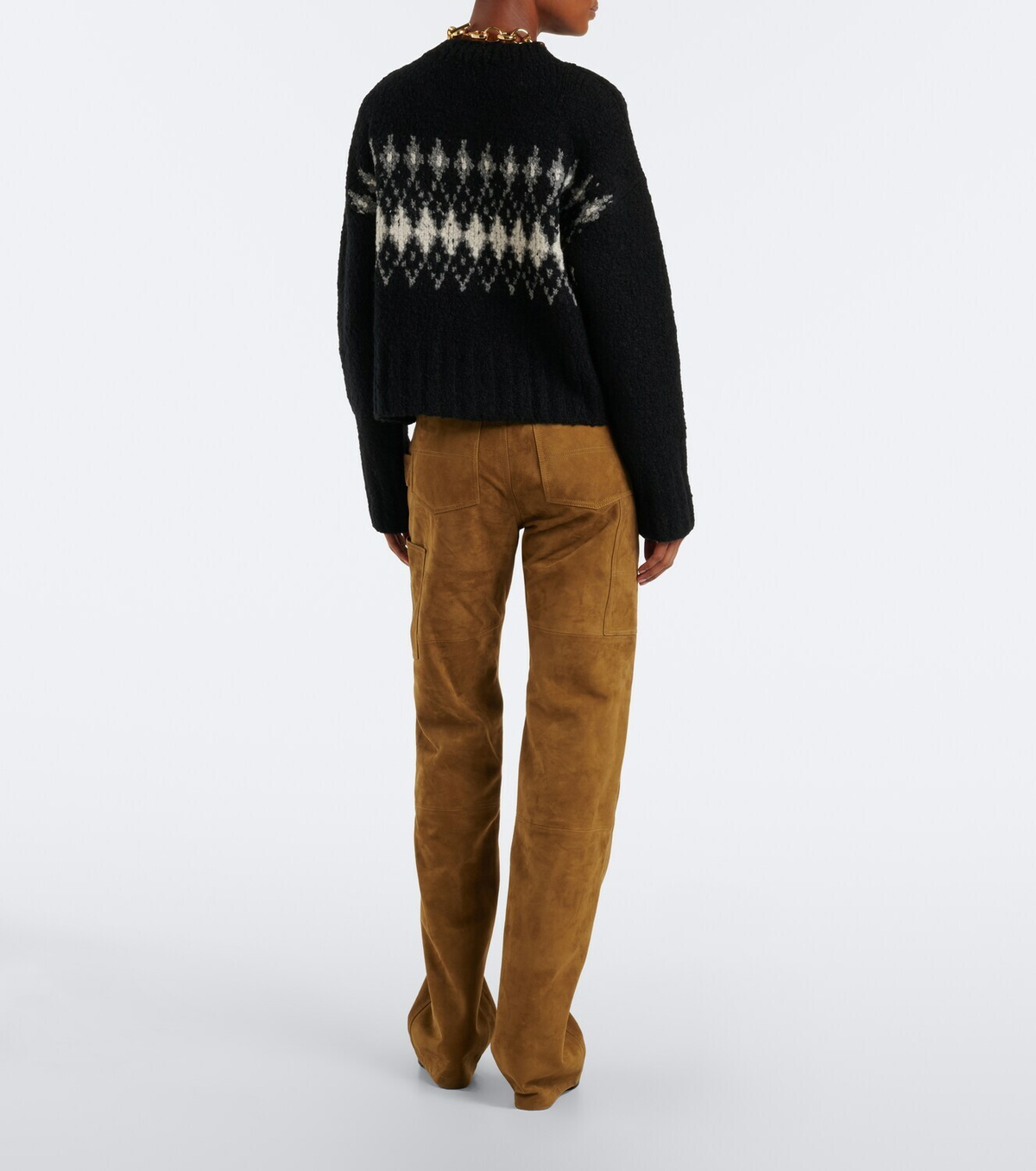Altuzarra Mills suede straight pants