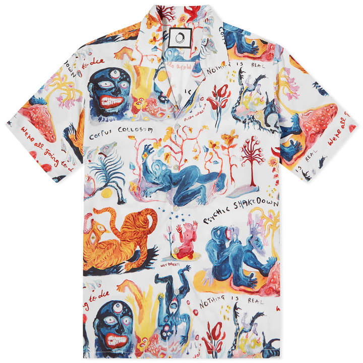 Photo: Endless Joy Short Sleeve Aloha Placement Print Shirt