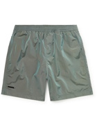 True Tribe - Neat Steve Mid-Length Printed ECONYL Jacquard Swim Shorts - Green