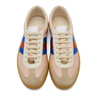 Gucci Pink and Beige G74 Sneakers