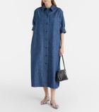 Jil Sander Cotton chambray shirt dress