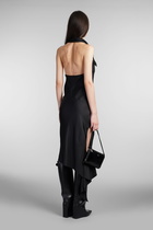 Courrèges Dress Woman In Black Silk