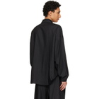 Fear of God Black Striped Wool Elastic Cuff Shirt