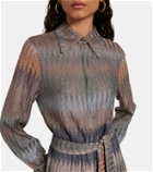 Missoni Zig-zag knit shirt dress