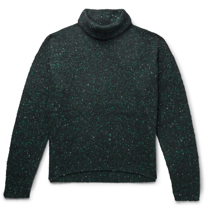 Photo: Acne Studios - Mélange Wool-Blend Rollneck Sweater - Black