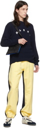 Marni Yellow & Navy Cotton Lounge Pants