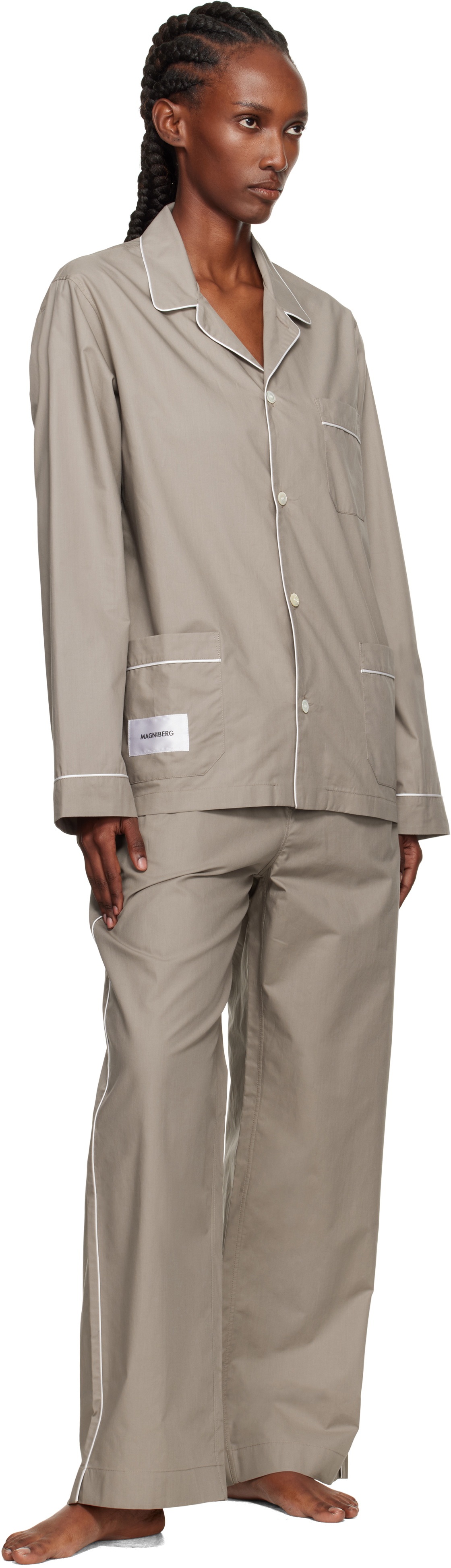 MAGNIBERG Taupe Dolce Pyjama Shirt