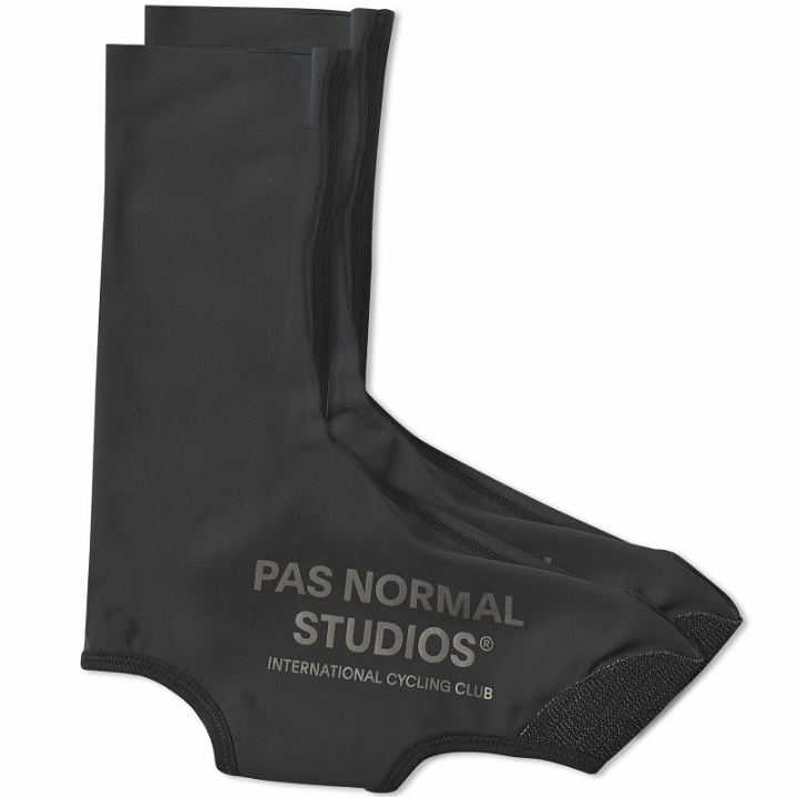 Photo: Pas Normal Studios Men's Logo Light Overshoes in Black