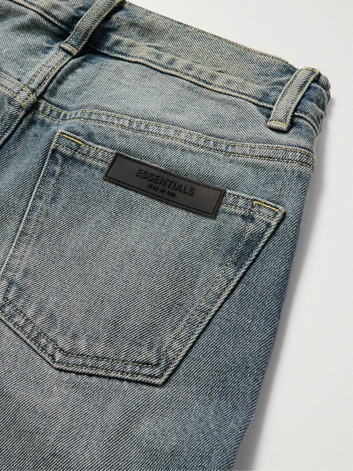 Fear of God Essentials Kids - Logo-Appliquéd Jeans - Blue Fear Of God