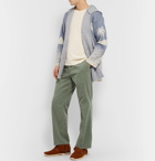 Alanui - Slim-Fit Cotton-Corduroy Trousers - Green
