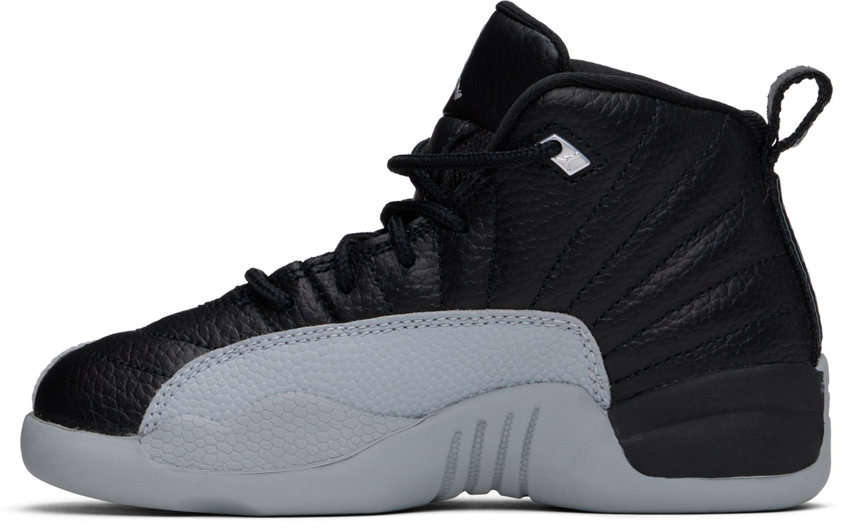 Nike Jordan Little Kids Black & Gray Air Jordan 12 Retro Sneakers 