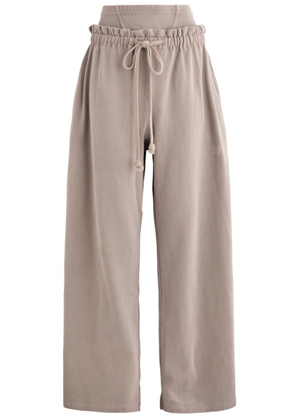 Photo: Knwls Haze Layered Cotton Sweatpants Taupe