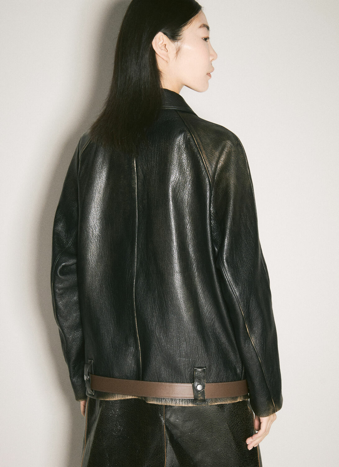 Prada Leather Blouson Jacket
