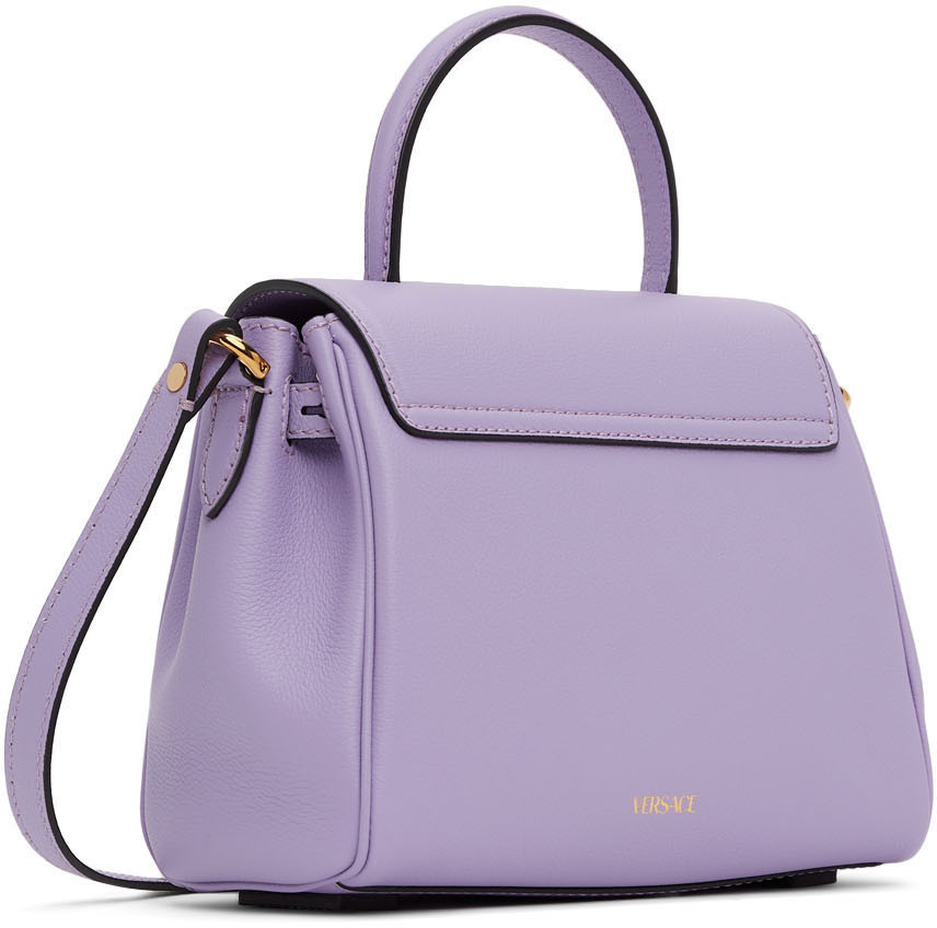 Versace Purple Medusa Top Handle Bag