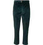 Officine Generale - Dark-Green Owen Tapered Cotton-Corduroy Suit Trousers - Green