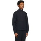 Ermenegildo Zegna Navy Cotton Zip-Up Sweater