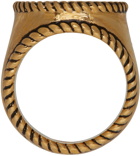 Dsquared2 Gold Vintage Leaf Ring