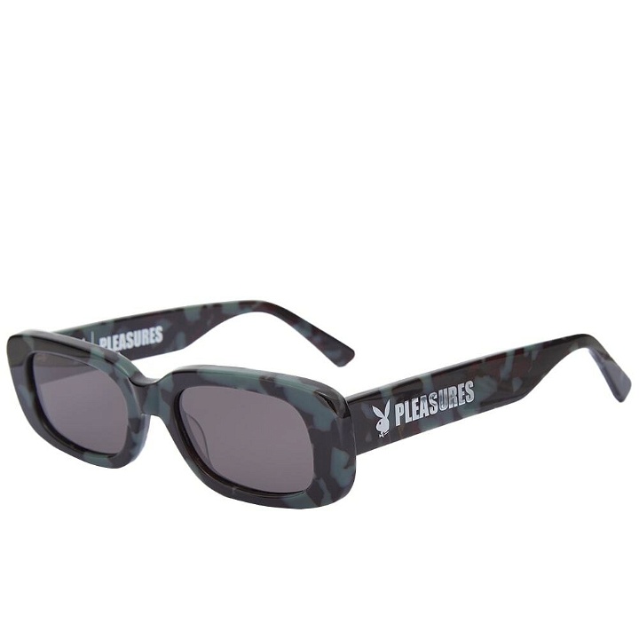 Photo: Pleasures x Playboy Mansion Sunglasses in Black
