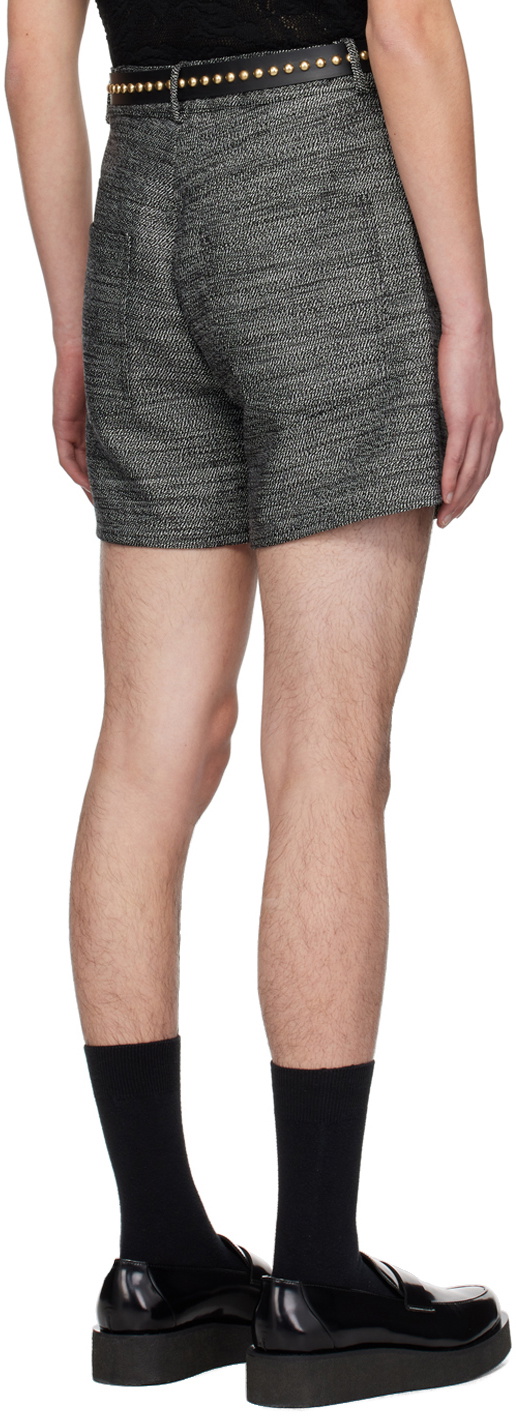 Ernest W. Baker Black & White Five-Pocket Shorts