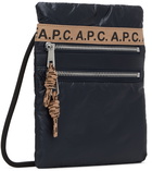 A.P.C. Navy Repeat Pouch