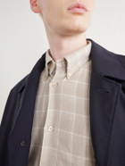 Boglioli - Checked Cotton and Lyocell-Blend Shirt - Neutrals