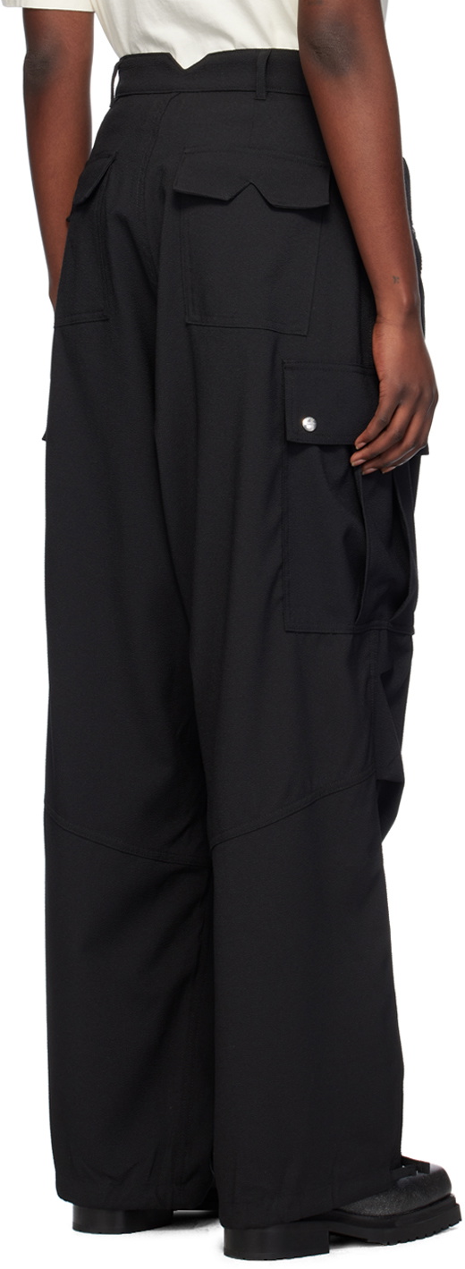 Rhude Black Cargo Pocket Trousers