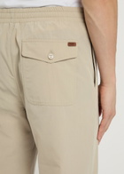 Tods Straight-leg Cotton-blend Trousers Beige