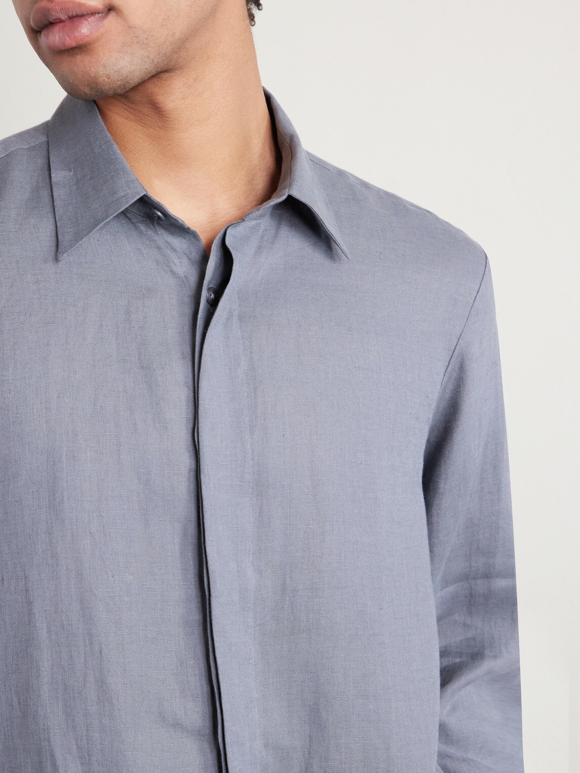 Lardini - Linen Shirt - Gray