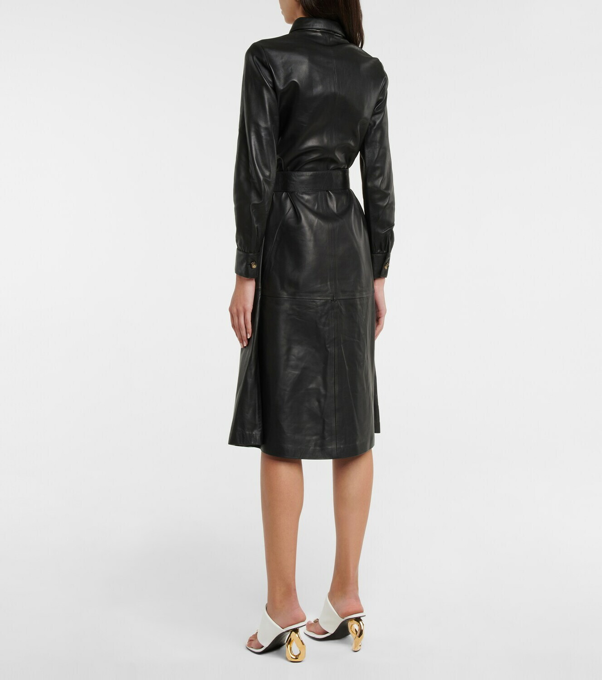 dodo bar or leather dress Dodo Bar Or Martin leather shirt dress Dodo Bar Or