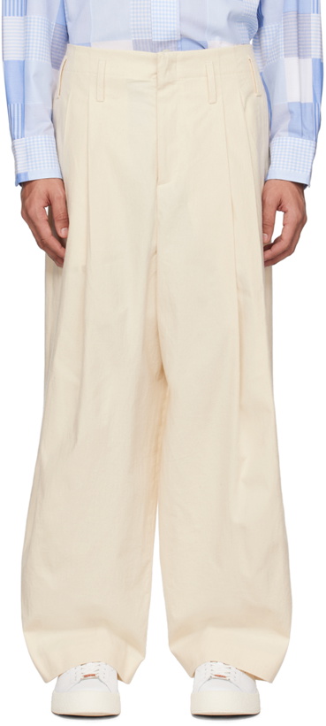 Photo: Kenzo Off-White Kenzo Paris Oversized Trousers