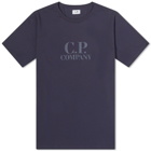 C.P. Company Men's Embossed Logo T-Shirt in Total Eclipse