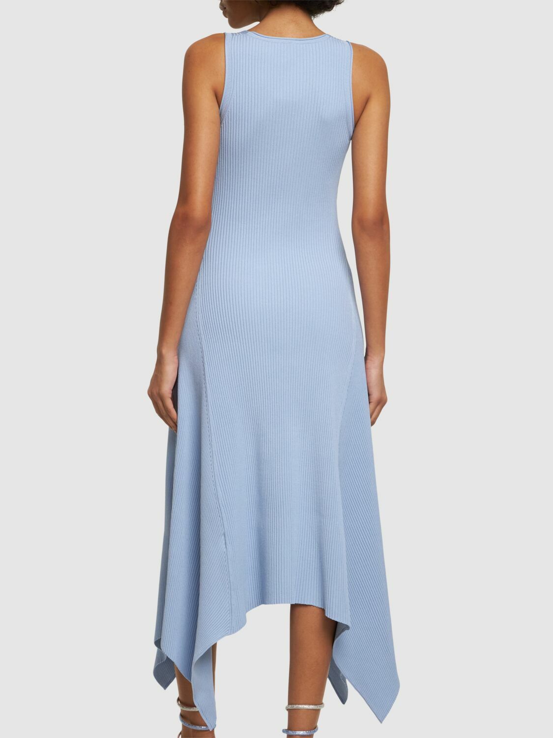 SIMKHAI - Kiara Sleeveless V Neck Midi Dress