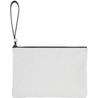 Common Projects White Medium Cracked Flat Pouch