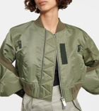 Sacai - Cropped bomber jacket