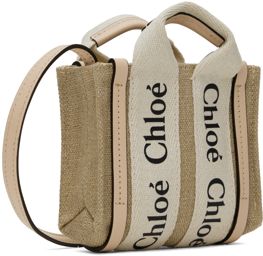 Chloé Beige & Pink Woody Nano Bag