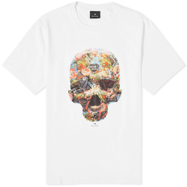 Photo: Paul Smith Men's Skull Sticker T-Shirt in White