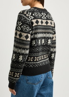 Skall Studio Ellinor Fair-Isle Wool Jumper Black Grey