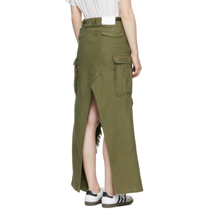 R13 Green Surplus Skirt R13