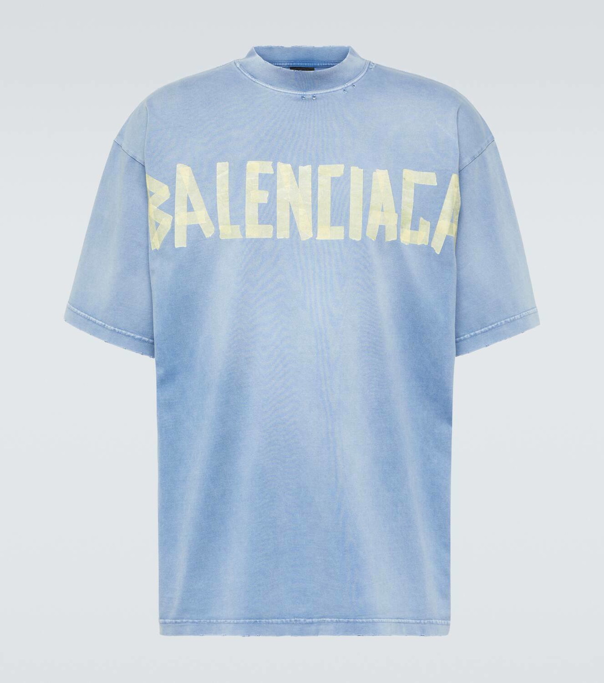 【Balenciaga】 Tape TypeコットンジャージTシャツ Balenciaga Tape Type cotton jersey T-shirt Balenciaga