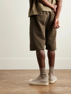 Entire Studios - Organic Cotton-Jersey Drawstring Shorts - Brown