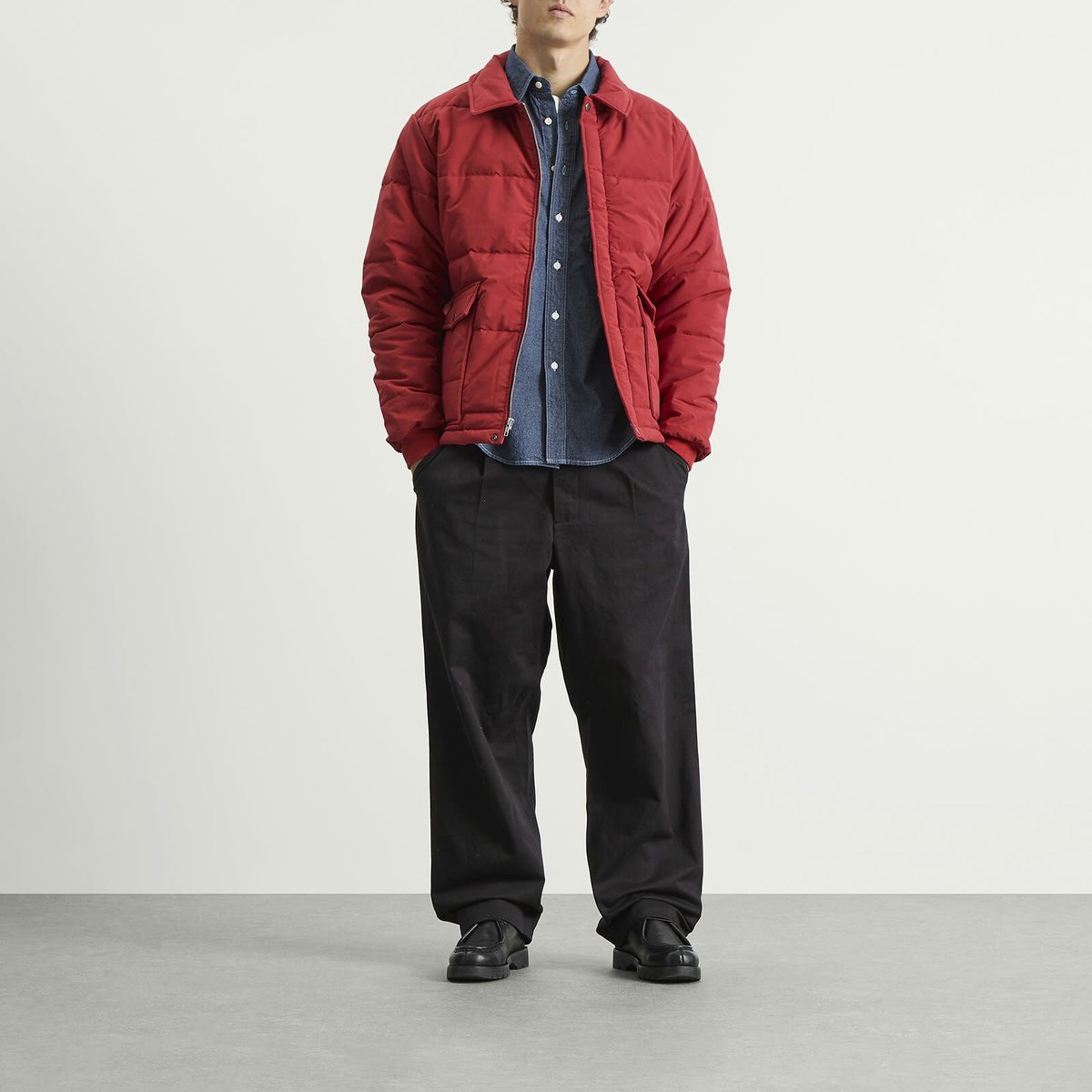 Dubbleware Men's Grain Jacket in Burgundy