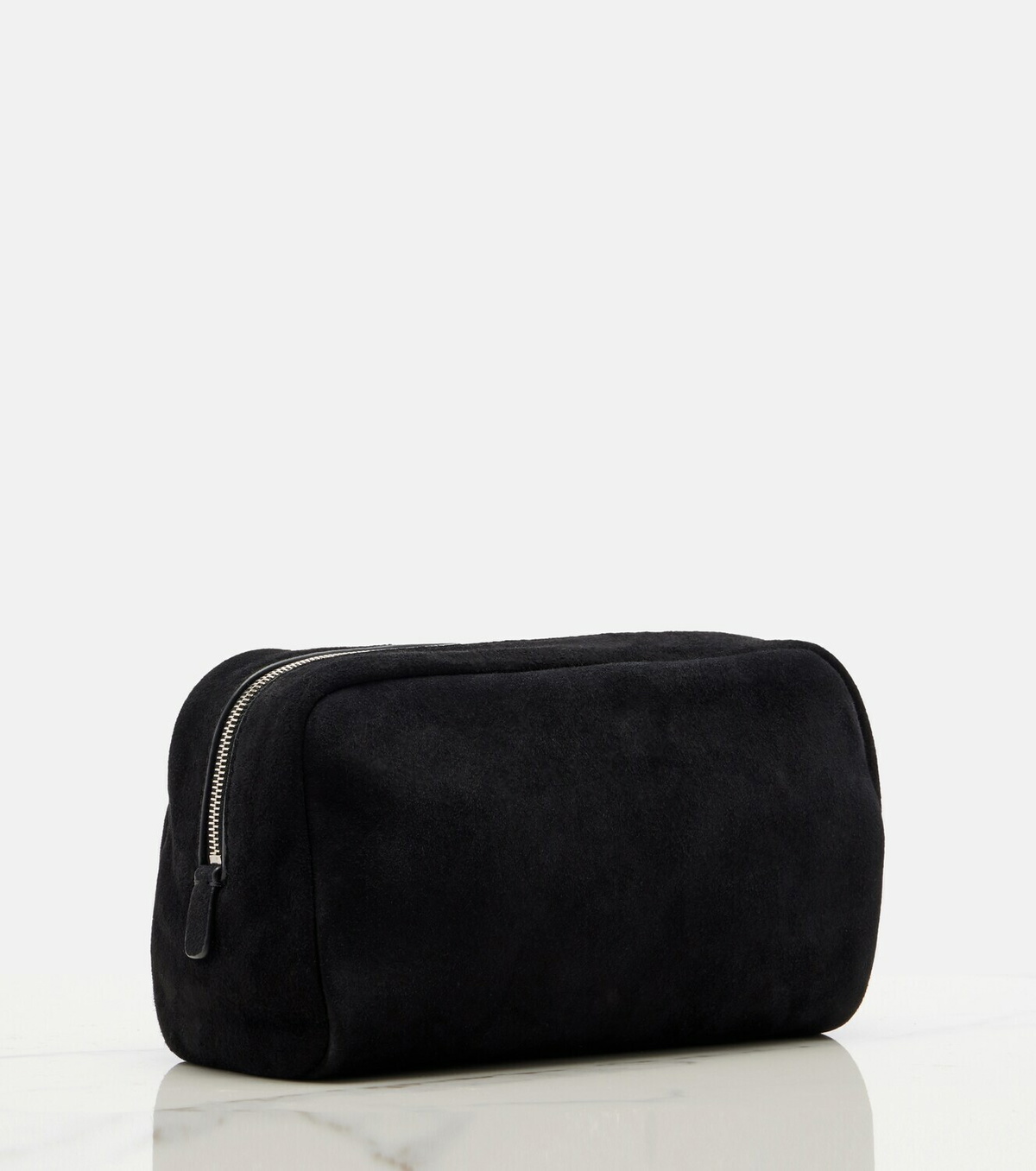 The Row Astra Small suede pouch