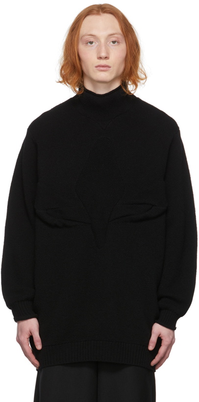 Photo: Undercover Black Wool Long Turtleneck