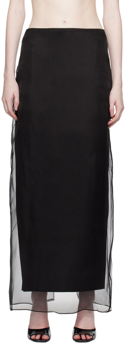 Gauge81 Black Lotes Maxi Skirt Gauge81