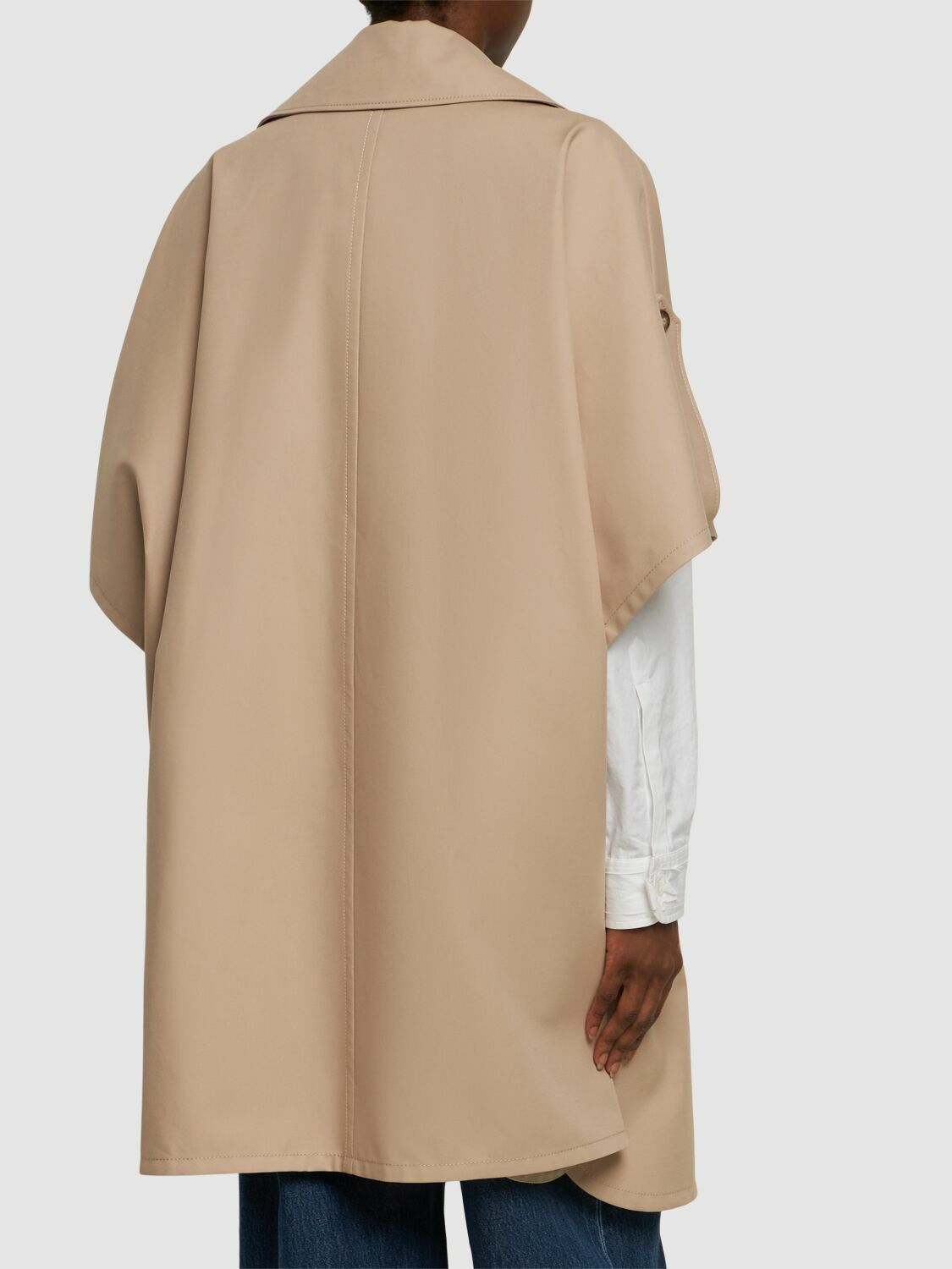 MAX MARA - Pernice 3/4 Sleeves Cotton Cape Max Mara