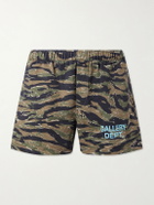 Gallery Dept. - Zuma Straight-Leg Camouflage and Logo-Print Cotton-Jersey Shorts - Green