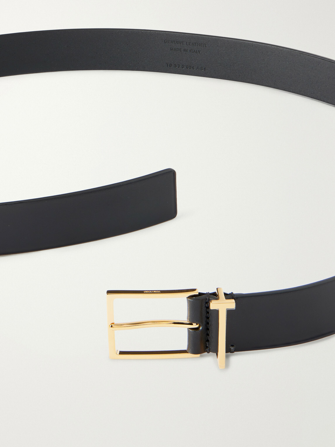 TOM FORD - T Loop 2.8cm Leather Belt - Black